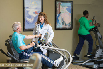 A NURSE PRACTITIONER OVERSEES CARDIAC CARE